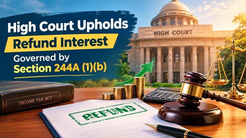 High Court Upholds Refund Interest Governed by Section 244A (1)(b) 