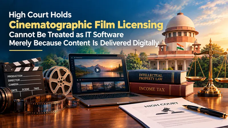 High Court Holds Cinematographic Film Licensing Cannot Be Treated as IT Software Merely Because Content Is Delivered Digitally