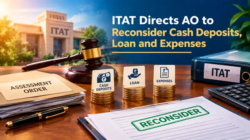 ITAT Directs AO to Reconsider Cash Deposits, Loan and Expenses