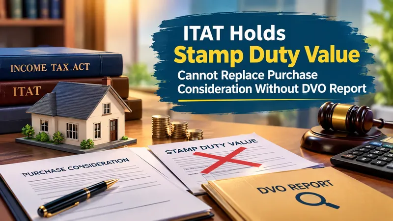 ITAT Holds Stamp Duty Value Cannot Replace Purchase Consideration Without DVO Report 