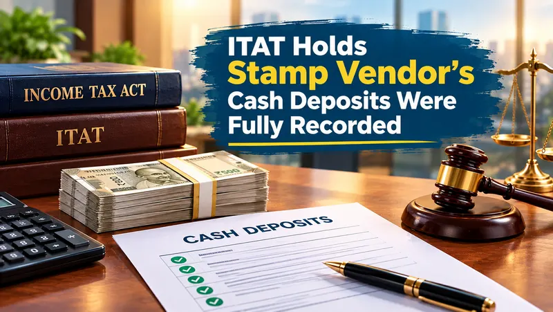 ITAT Holds Stamp Vendor’s Cash Deposits Were Fully Recorded