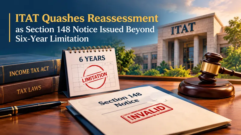 ITAT Quashes Reassessment as Section 148 Notice Issued Beyond Six-Year Limitation