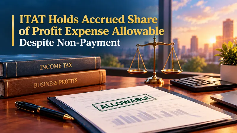 ITAT Holds Accrued Share of Profit Expense Allowable Despite Non-Payment