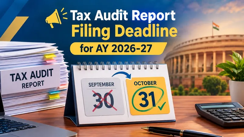Tax Audit Report Filing Deadline for AY 2026-27: BJP CA Cell Urges Extension from September 30 to October 31