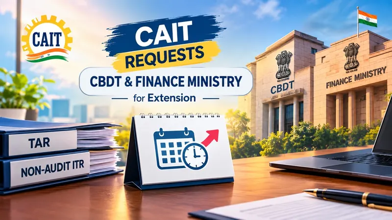 CAIT Requests CBDT and Finance Ministry for Two-Month Extension in TAR and Non-Audit ITR Due Dates 