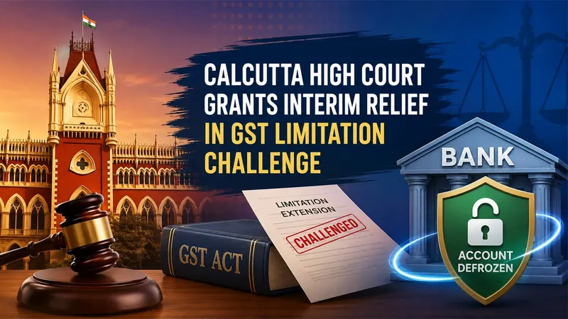Calcutta High Court Grants Interim Relief in Challenge to Retrospective GST Limitation Extension, Orders Defreezing of Bank Account