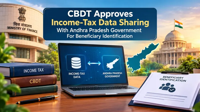 CBDT Approves Income-Tax Data Sharing With Andhra Pradesh Government For Beneficiary Identification