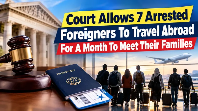 Court Allows 7 Arrested Foreigners To Travel Abroad For A Month To Meet Their Families