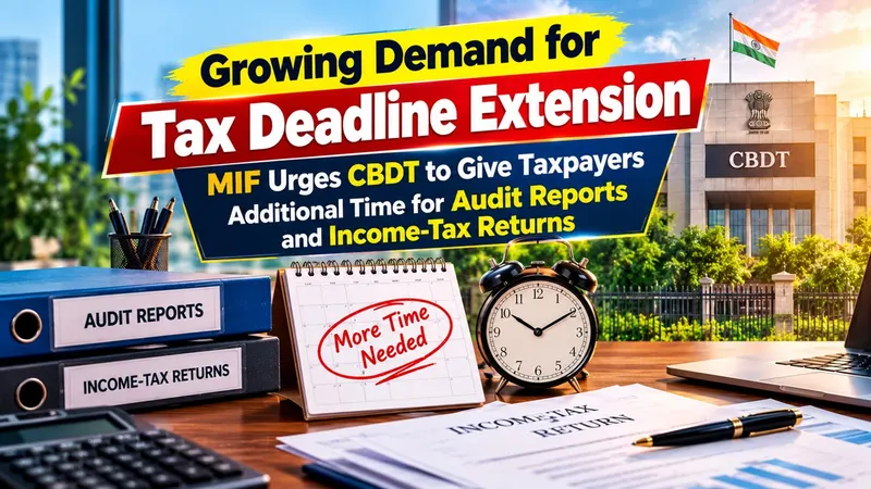 Growing Demand for Tax Deadline Extension: MIF Urges CBDT to Give Taxpayers Additional Time for Audit Reports and Income-Tax Returns