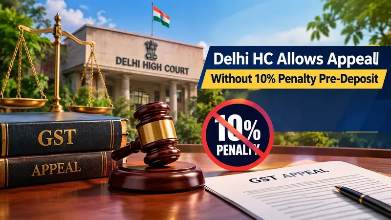HC Allows Appeal Without 10% Penalty Pre-Deposit, Holds Amended GST Pre-Deposit Provision Cannot Apply Retrospectively