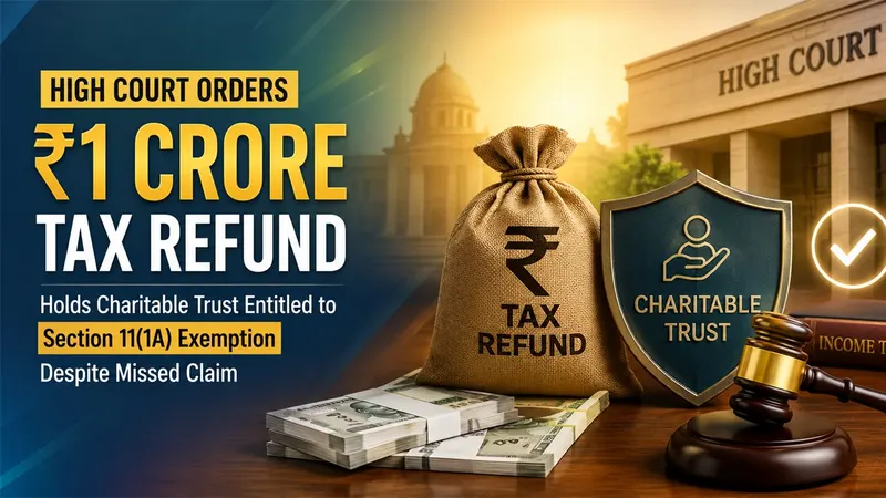 High Court Orders Rs 1 Crore Tax Refund, Holds Charitable Trust Entitled to Section 11(1A) Exemption Despite Missed Claim