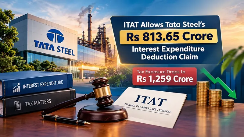 ITAT Allows Tata Steel’s Rs 813.65 Crore Interest Expenditure Deduction Claim, Tax Exposure Drops to Rs 1,259 Crore