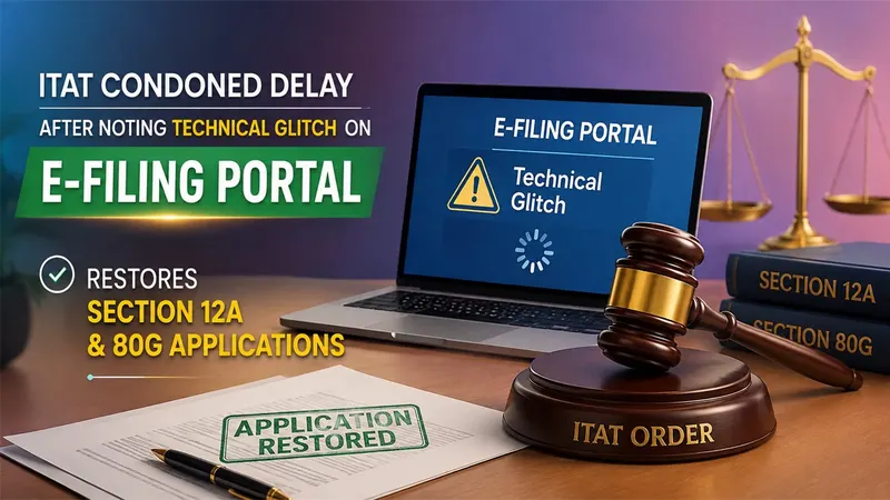 ITAT Condoned Delay After Noting Indeed Technical Glitch on E-filing Portal and Restores Section 12A and 80G Applications