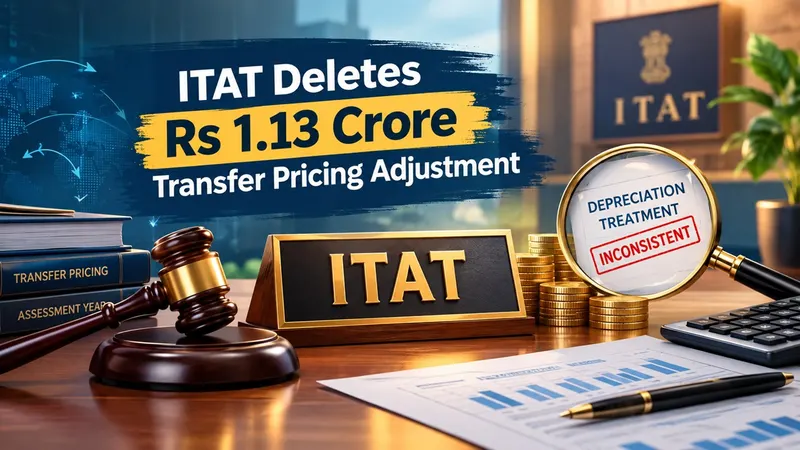 ITAT Deletes Rs 1.13 Crore Transfer Pricing Adjustment, Flags Inconsistent Depreciation Treatment