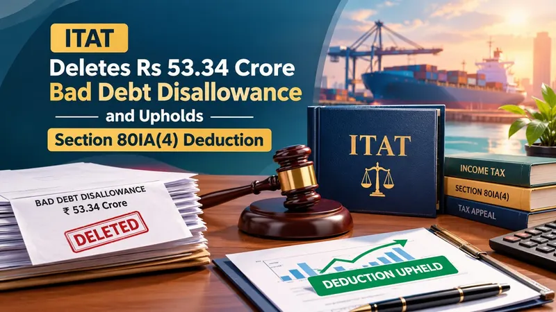 ITAT Deletes Rs 53.34 Crore Bad Debt Disallowance and Upholds Section 80IA(4) Deduction