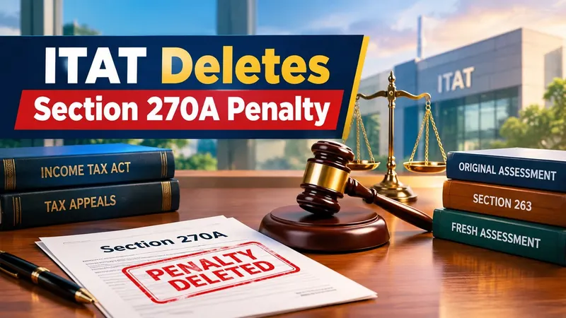 ITAT Quashes Section 270A Penalty After Fresh Assessment Makes No Additions