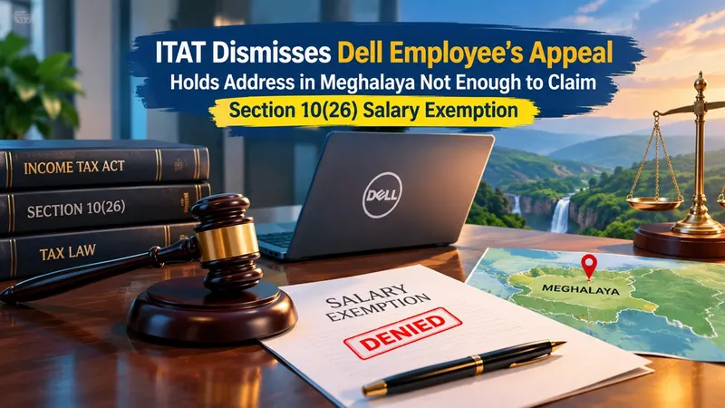 ITAT Dismisses Dell Employee’s Appeal, Holds Address in Meghalaya Not Enough to Claim Section 10(26) Salary Exemption
