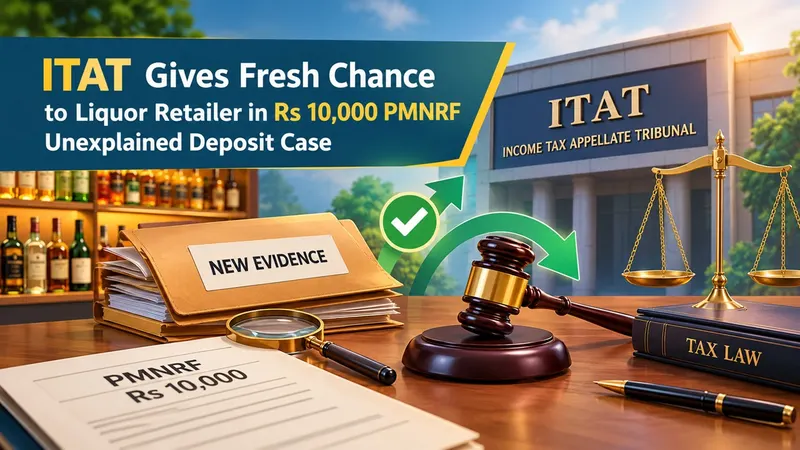 ITAT Gives Fresh Chance to Liquor Retailer in Rs 10,000 PMNRF Unexplained Deposit Case After She Produces New Evidence