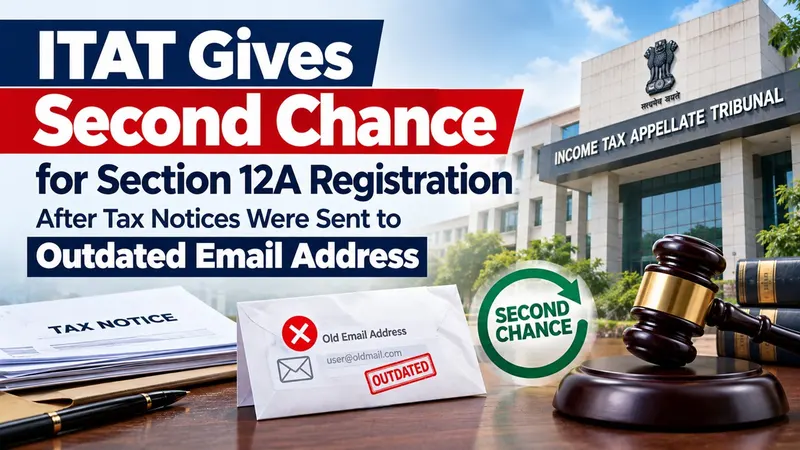 ITAT Gives Second Chance for Section 12A Registration After Tax Notices Were Sent to Outdated Email Address