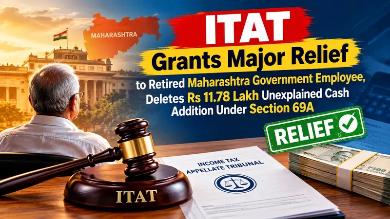 ITAT Grants Major Relief to Retired Maharashtra Government Employee, Deletes Rs 11.78 Lakh Unexplained Cash Addition Under Section 69A
