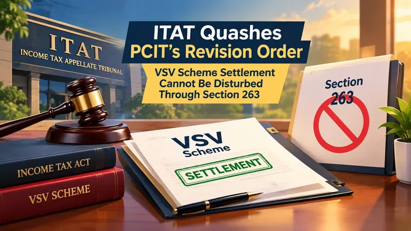 ITAT Quashes PCIT's Revision Order, Holds VSV Scheme Settlement Cannot Be Disturbed Through Section 263