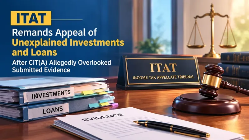 ITAT Remands Appeal of Unexplained Investments and Loans After CIT(A) Allegedly Overlooked Submitted Evidence