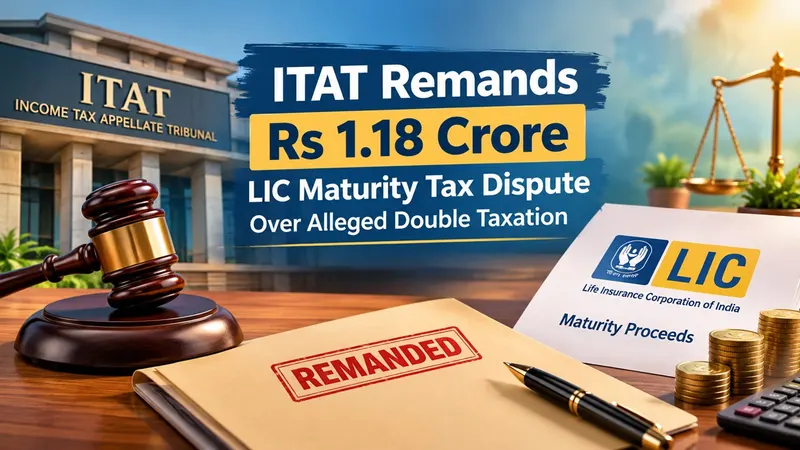 ITAT Remands Rs 1.18 Crore LIC Maturity Tax Dispute Over Alleged Double Taxation