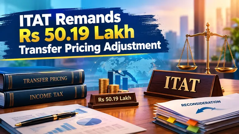 ITAT Remands Rs 50.19 Lakh Transfer Pricing Adjustment to AO/TPO for Fresh Consideration, Citing Subsequent Year’s Favourable Findings