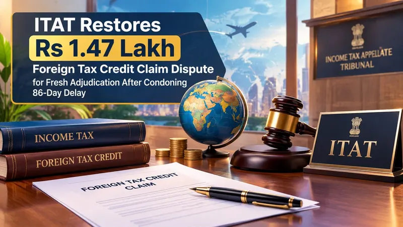 ITAT Restores Rs 1.47 Lakh Foreign Tax Credit Claim Dispute for Fresh Adjudication After Condoning 86-Day Delay