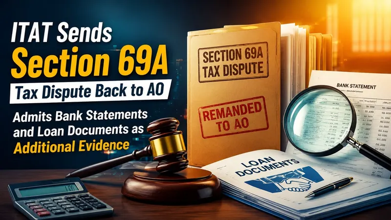 ITAT Sends Section 69A Tax Dispute Back to AO for Fresh Verification, Admits Bank Statements and Loan Documents as Additional Evidence