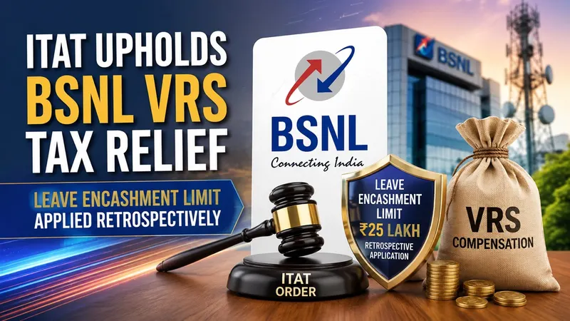 ITAT Upholds BSNL VRS Tax Relief, Applies Rs 25 Lakh Leave Encashment Limit Retrospectively