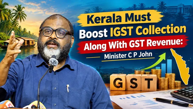Kerala Must Boost IGST Collection Along With GST Revenue: Minister C P John
