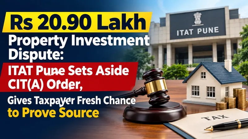 Rs 20.90 Lakh Property Investment Dispute: ITAT Pune Sets Aside CIT(A) Order, Gives Taxpayer Fresh Chance to Prove Source
