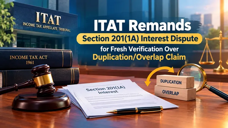 ITAT Remands Section 201(1A) Interest Dispute for Fresh Verification Over Duplication/Overlap Claim
