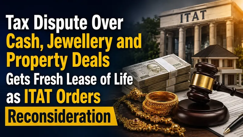 Tax Dispute Over Cash, Jewellery and Property Deals Gets Fresh Lease of Life as ITAT Orders Reconsideration