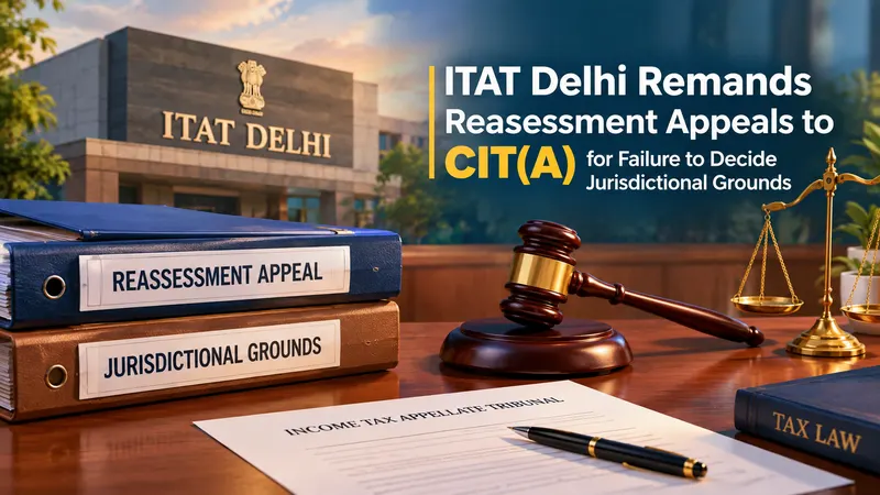 ITAT Delhi Remands Reassessment Appeals to CIT(A) for Failure to Decide Jurisdictional Grounds