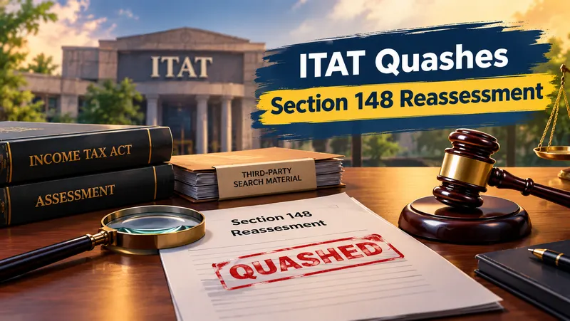 ITAT Quashes Section 148 Reassessment Based on Third-Party Search Material