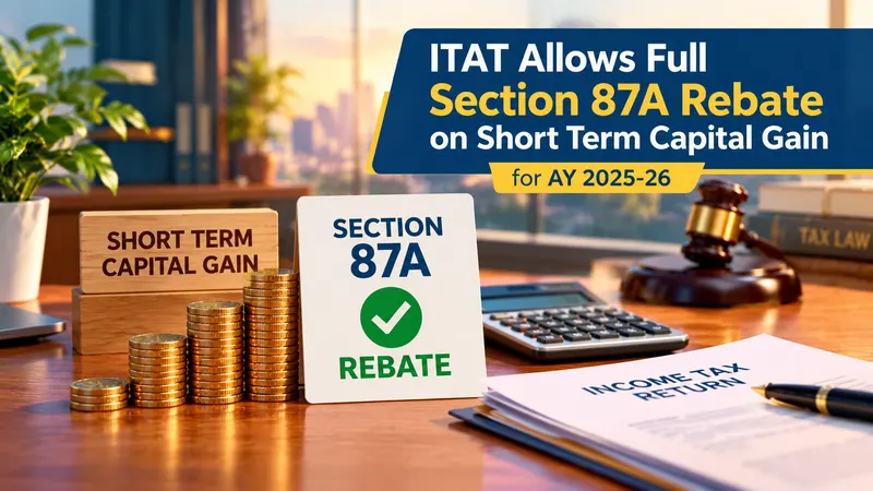 ITAT Allows Full Section 87A Rebate on Short Term Capital Gain for AY 2025-26