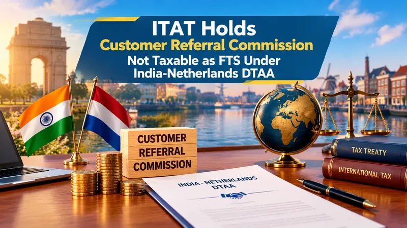 ITAT Holds Customer Referral Commission Not Taxable as FTS Under India-Netherlands DTAA
