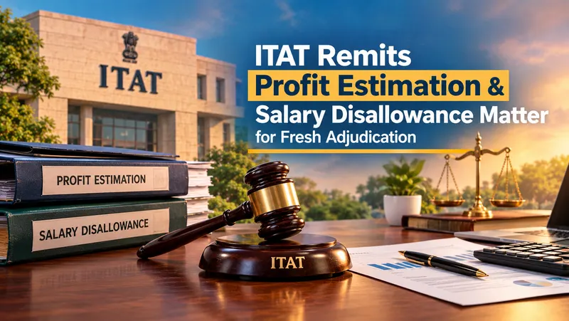 ITAT Remits Profit Estimation and Salary Disallowance Matter for Fresh Adjudication
