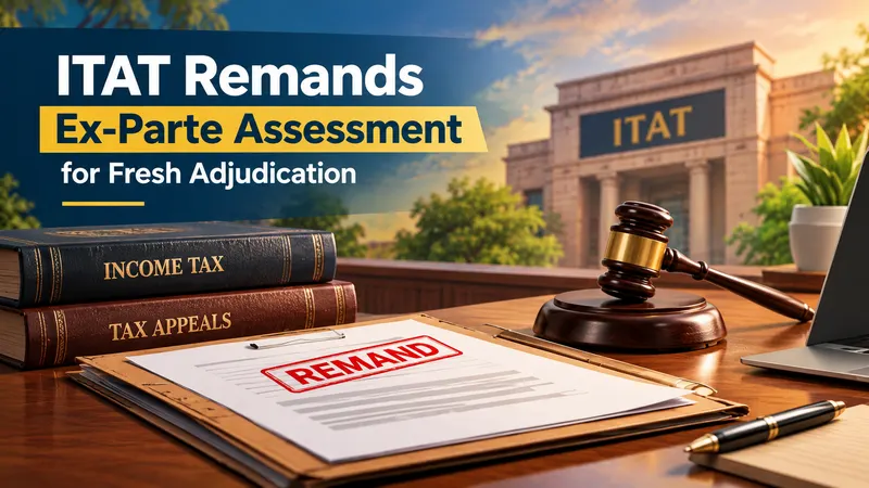 ITAT Remands Ex-Parte Assessment for Fresh Adjudication