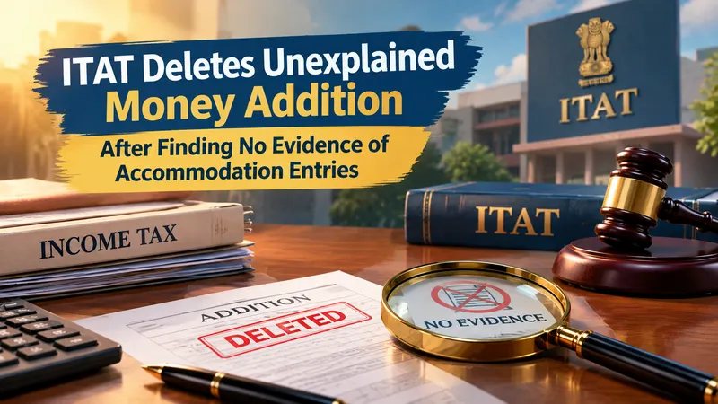 ITAT Deletes Unexplained Money Addition After Finding No Evidence of Accommodation Entries