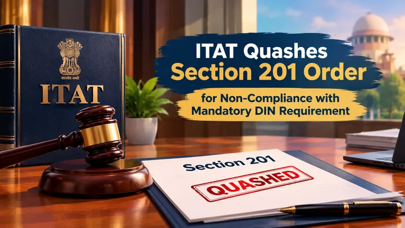 ITAT Quashes Section 201Order for Non-Compliance with Mandatory DIN Requirement
