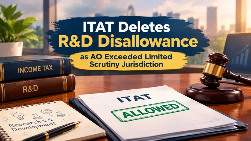ITAT Deletes R&D Disallowance as AO Exceeded Limited Scrutiny Jurisdiction