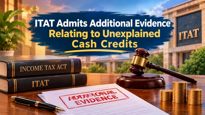 ITAT Admits Additional Evidence Relating to Unexplained Cash Credits 