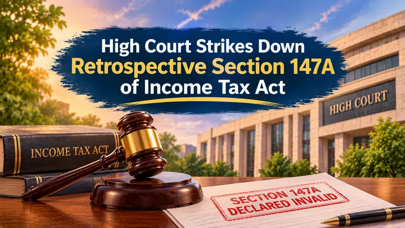 High Court Strikes Down Retrospective Section 147A of Income Tax Act