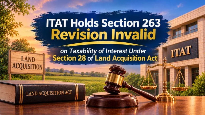 ITAT Holds Section 263 Revision Invalid on Taxability of Interest Under Section 28 of Land Acquisition Act