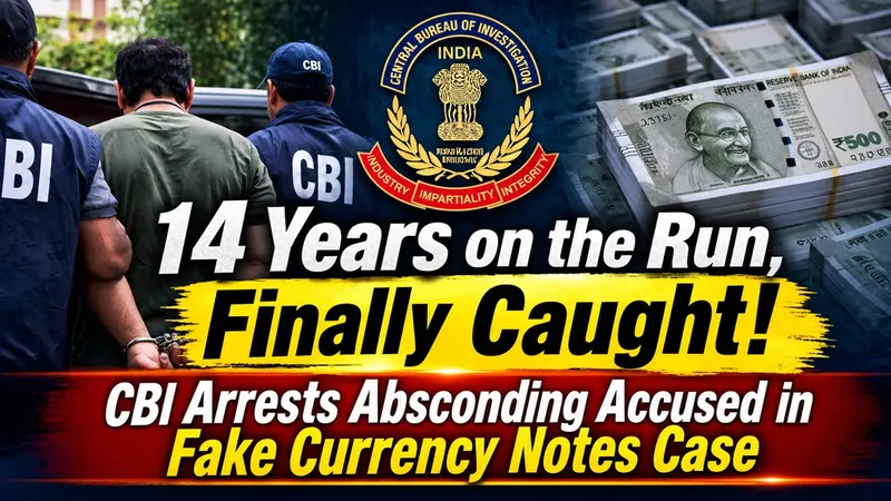 14 Years on the Run, Finally Caught! CBI Arrests Absconding Accused in Fake Currency Notes Case