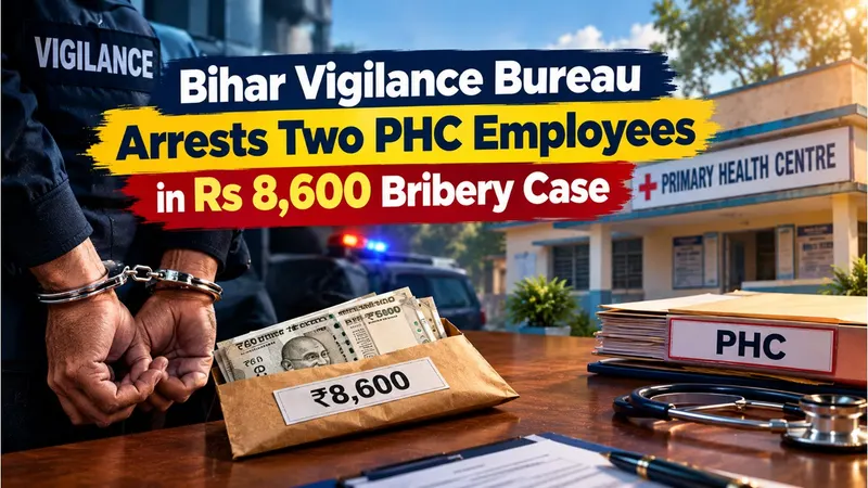 Bihar Vigilance Bureau Arrests Two PHC Employees in Rs 8,600 Bribery Case