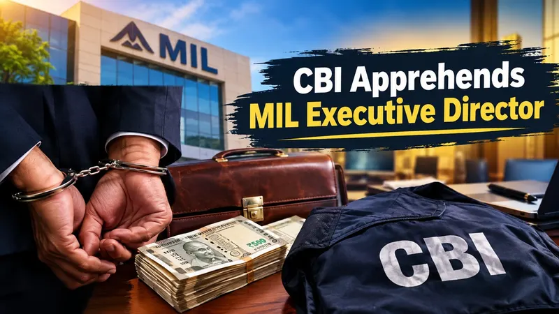 CBI Apprehends MIL Executive Director for Demanding Bribe in Exchange for Extending Official Favours